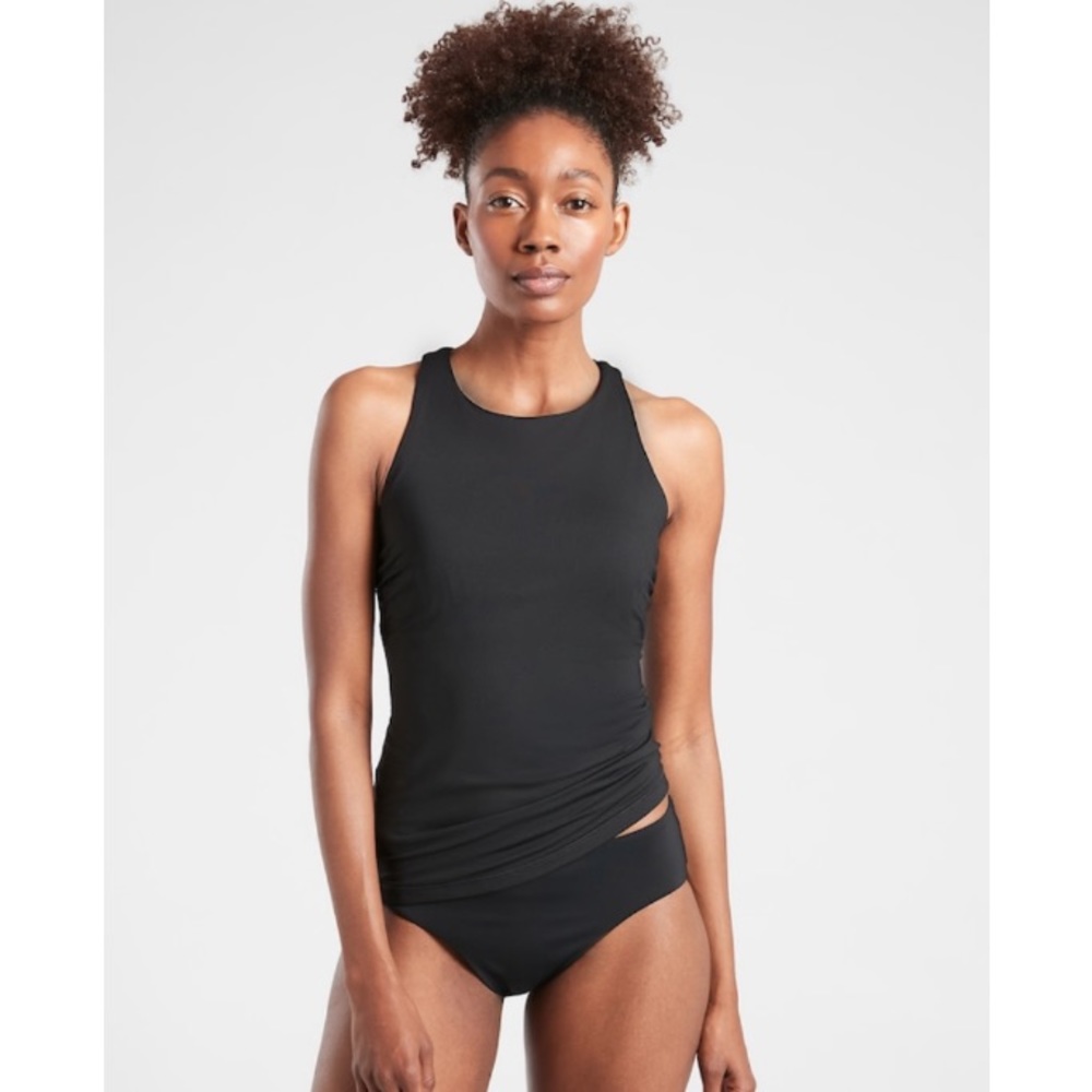NWT Athleta Maldives High Neck Swim Tank | Black
